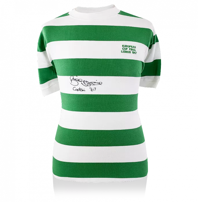 Billy McNeill Front Signed Retro Celtic Home Shirt