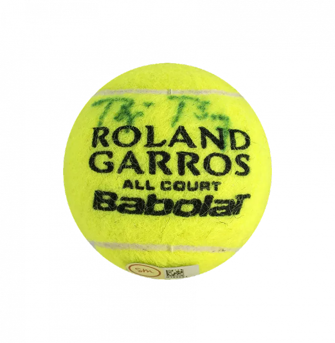 Bjorn Borg Signed French Open Tennis Ball In Acrylic Case