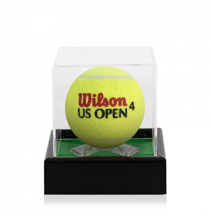 Bjorn Borg Signed US Open Tennis Ball In Acrylic Case
