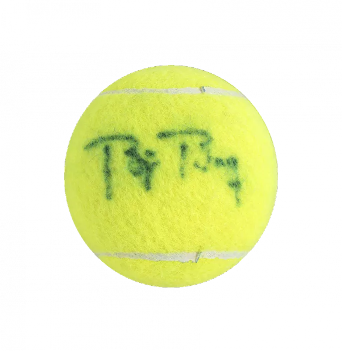 Bjorn Borg Signed US Open Tennis Ball In Acrylic Case