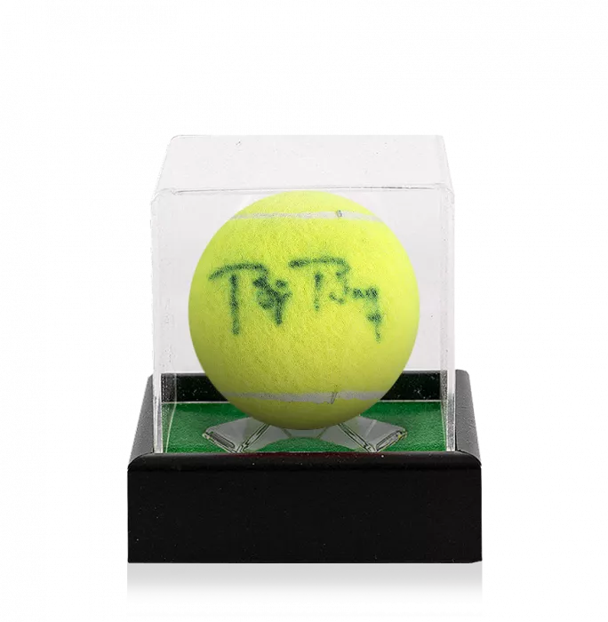Bjorn Borg Signed US Open Tennis Ball In Acrylic Case