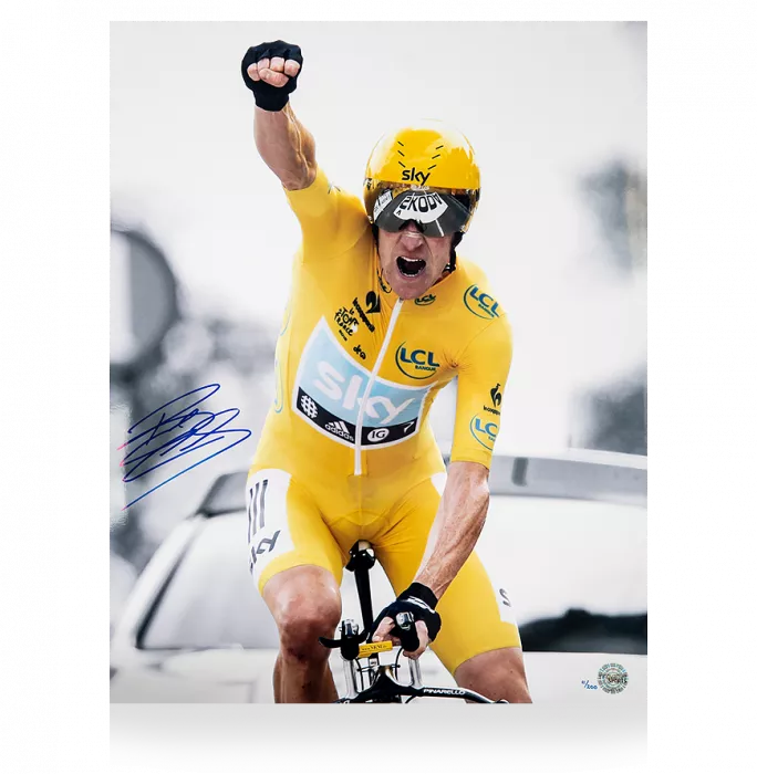 Bradley Wiggins Signed Limited Edition Photo: 2012 Tour de France Winner