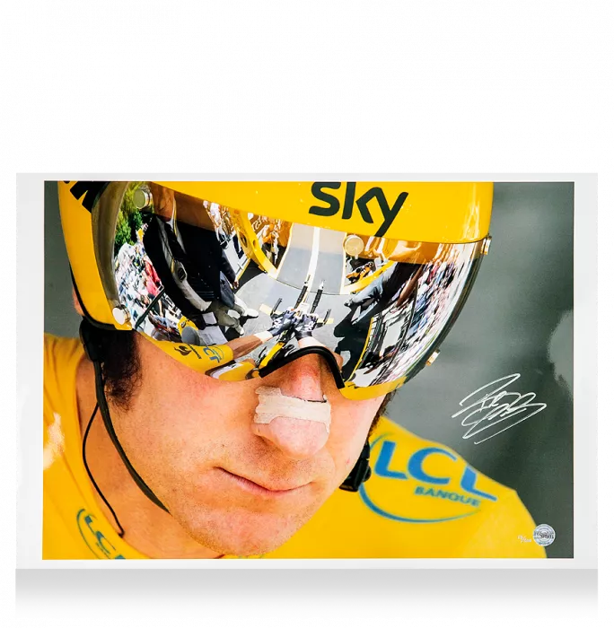 Bradley Wiggins Signed Limited Edition Photo: Tour De France Icon