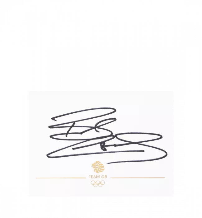 Bradley Wiggins Signed Team GB Card And Photo Frame: Option 1