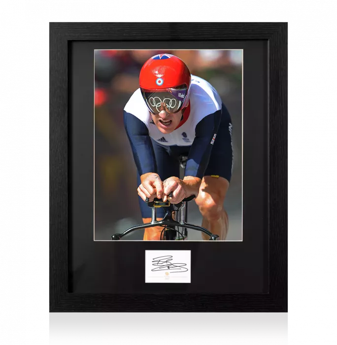 Bradley Wiggins Signed Team GB Card And Photo Frame: Option 1