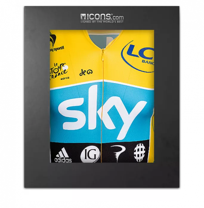 Bradley Wiggins Signed Tour de France Yellow Leader's Jersey In Deluxe Packaging