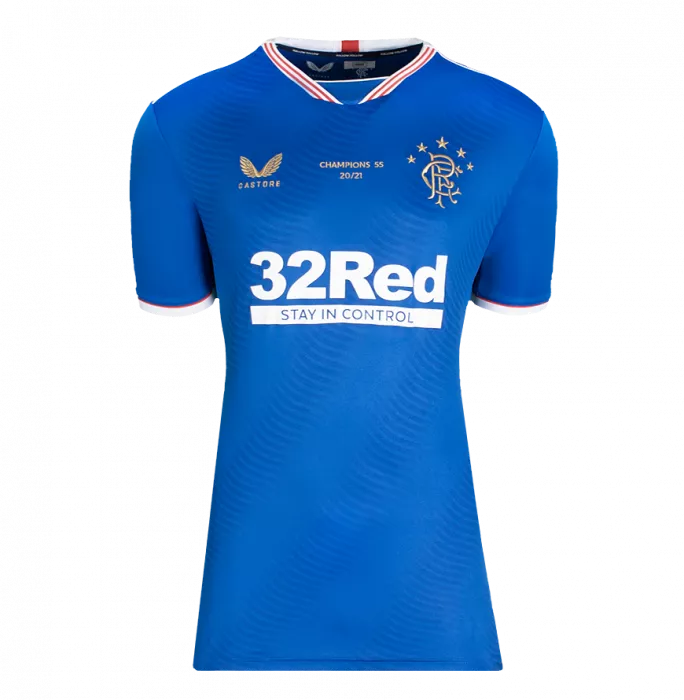 Brian Laudrup Back Signed Rangers 2020-21 Home Shirt - Signed On Right Hand Number In Hero Frame: Option 1