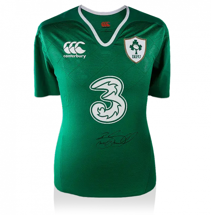Brian O'Driscoll Front Signed Ireland Rugby Shirt