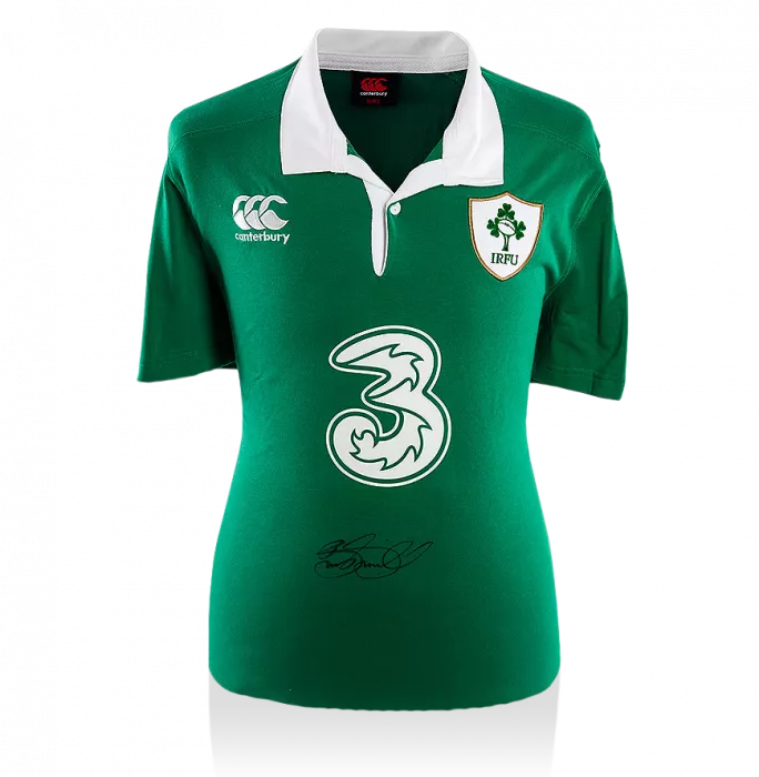 Brian O'Driscoll Signed Ireland Rugby Shirt In Classic Frame