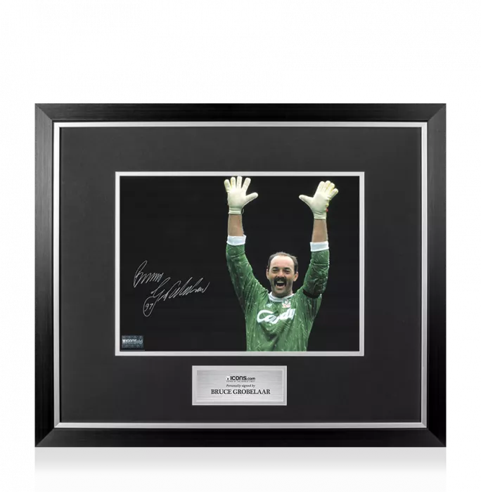 Bruce Grobbelaar Signed Liverpool Photo In Premium Photo Frame