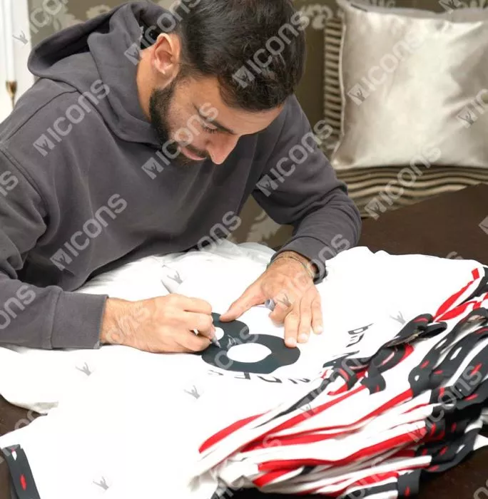 Bruno Fernandes Back Signed Manchester United 2022-23 Away Shirt