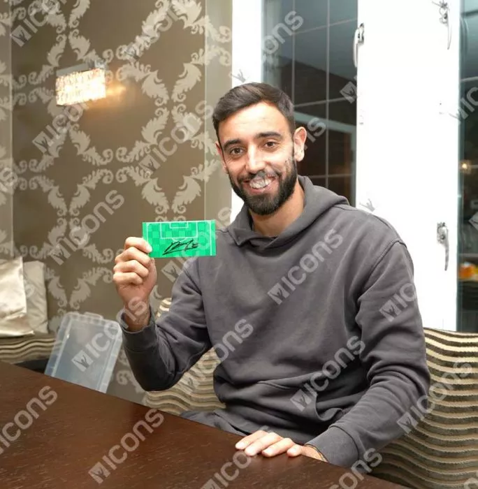 Bruno Fernandes Signed LEGO® Old Trafford Set