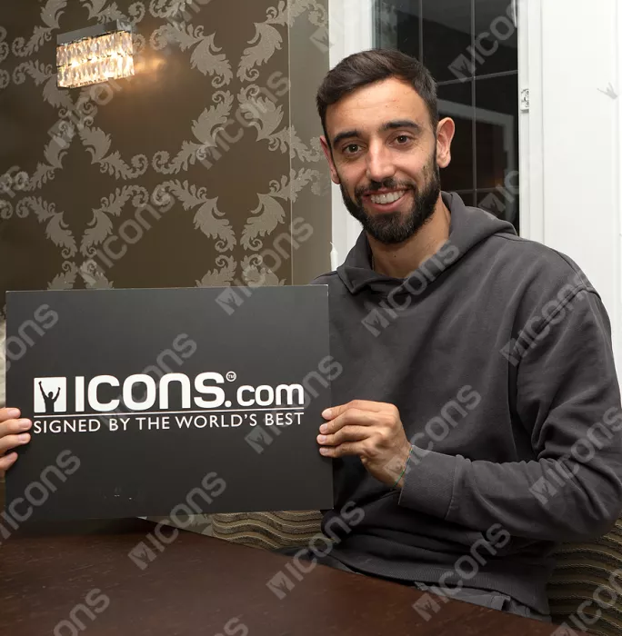 Bruno Fernandes Signed Manchester United Photo