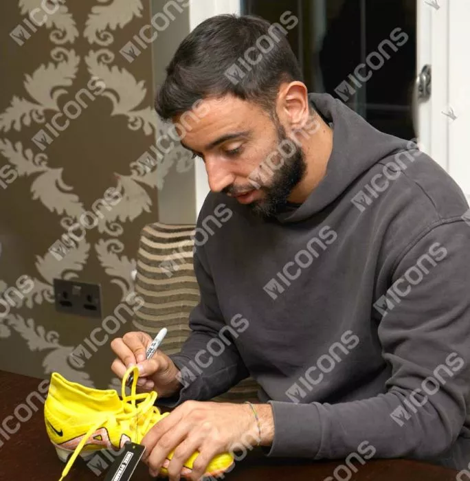 Bruno Fernandes Signed Mercurial Superfly Pro Nike Boot
