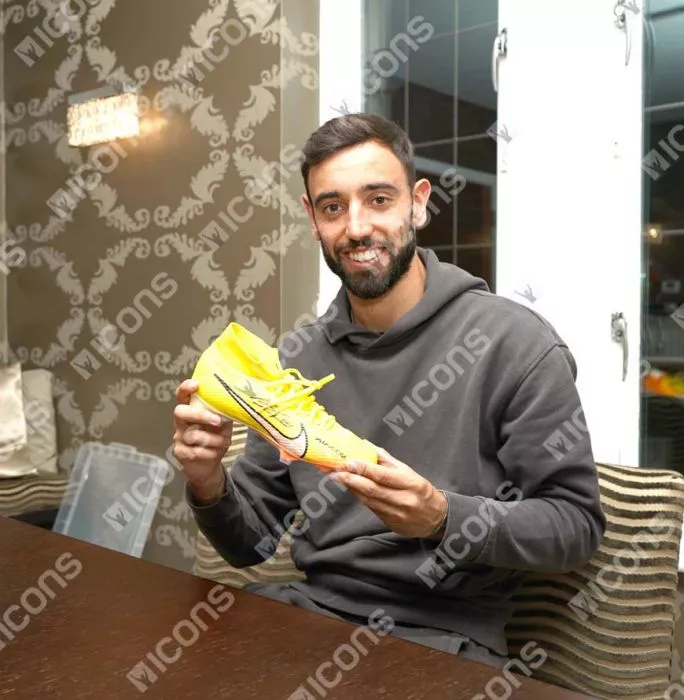 Bruno Fernandes Signed Mercurial Superfly Pro Nike Boot