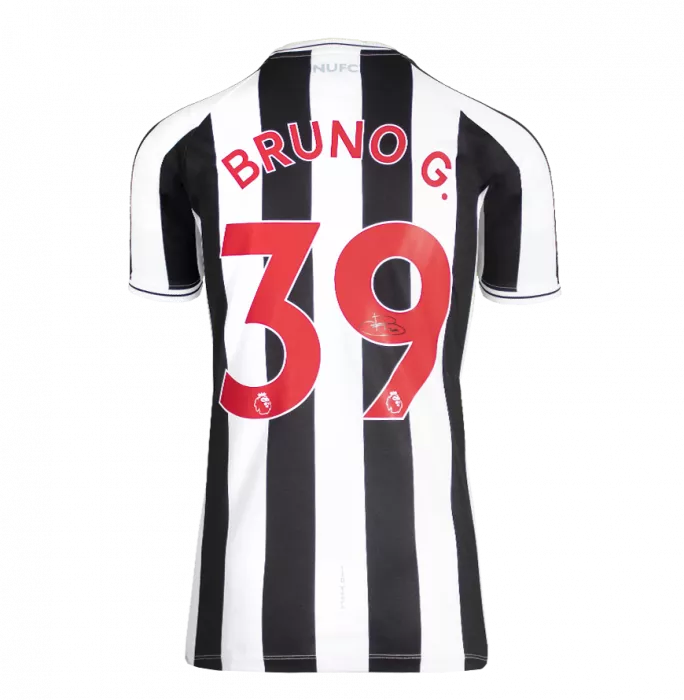 Bruno Guimaraes Back Signed Newcastle United 2022-23 Home Shirt