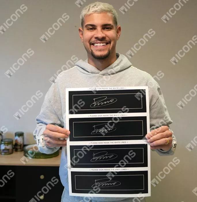 Bruno Guimaraes Signed Plaque And Photo Frame: Newcastle United Fan Favourite