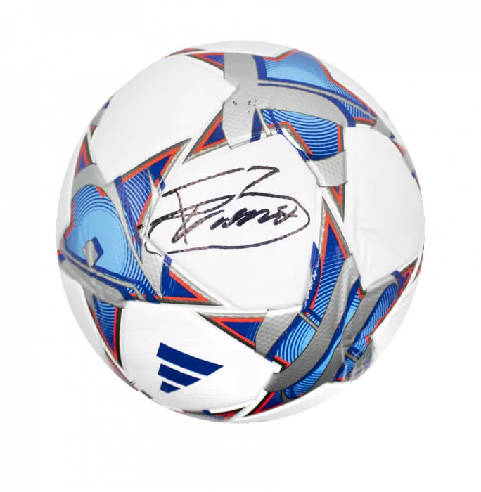 Bruno Guimarães Signed UEFA Champions League Football In Acrylic Case
