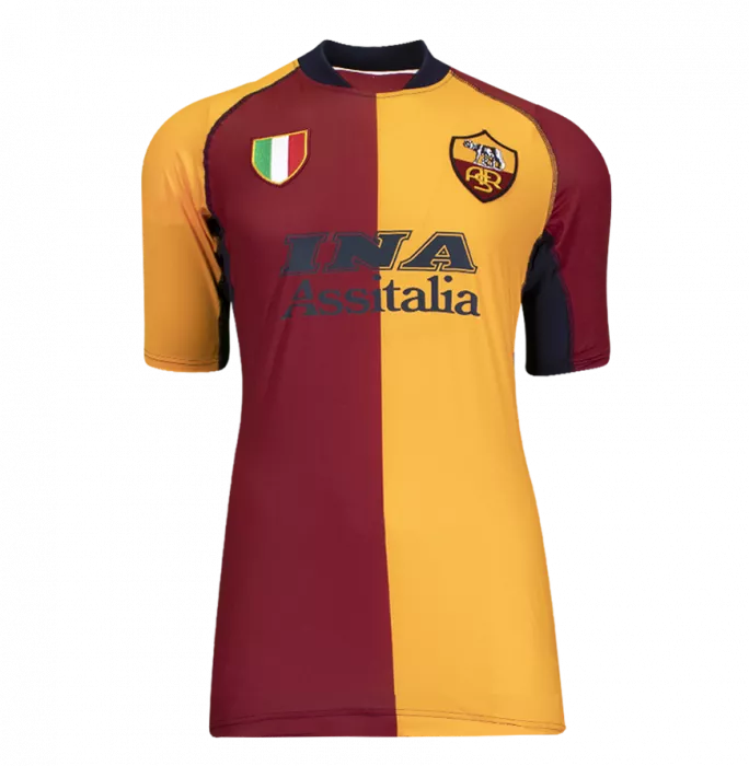 Cafu Back Signed AS Roma 2001-02 Shirt In Classic Frame