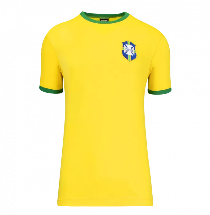Cafu Back Signed Brazil 1970 Retro Home Shirt In Deluxe Packaging