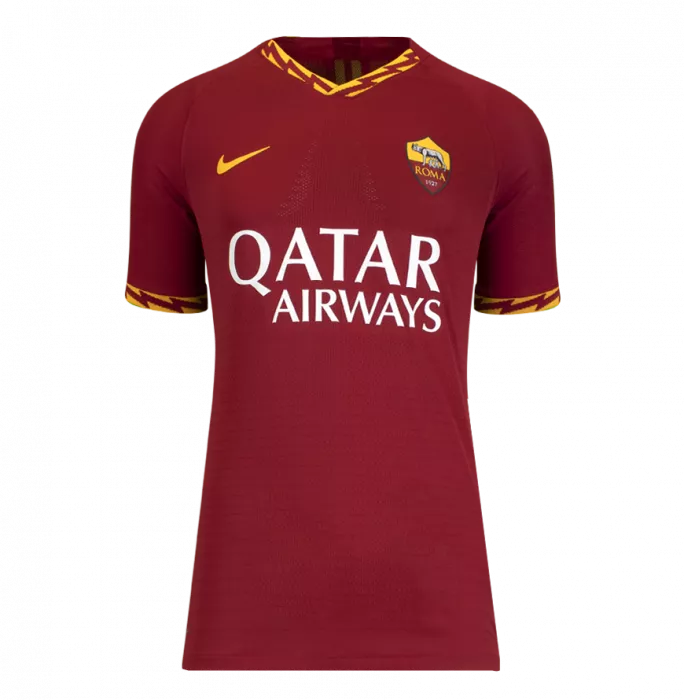 Cafu Back Signed Modern AS Roma Home Shirt In Classic Frame