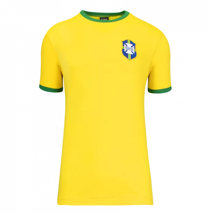 Cafu Official FIFA World Cup™ Back Signed And Hero Framed Brazil Retro Shirt