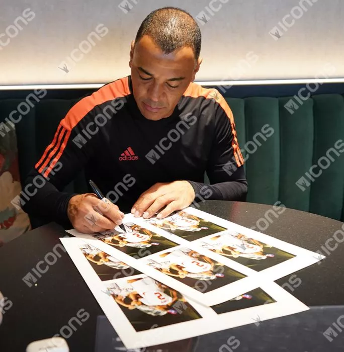 Cafu Official UEFA Champions League Signed 3D Mini Replica Trophy On Stand: 2007 Winner