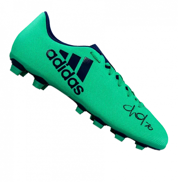 Callum Hudson-Odoi Signed Aqua Adidas X 17.4 Boot