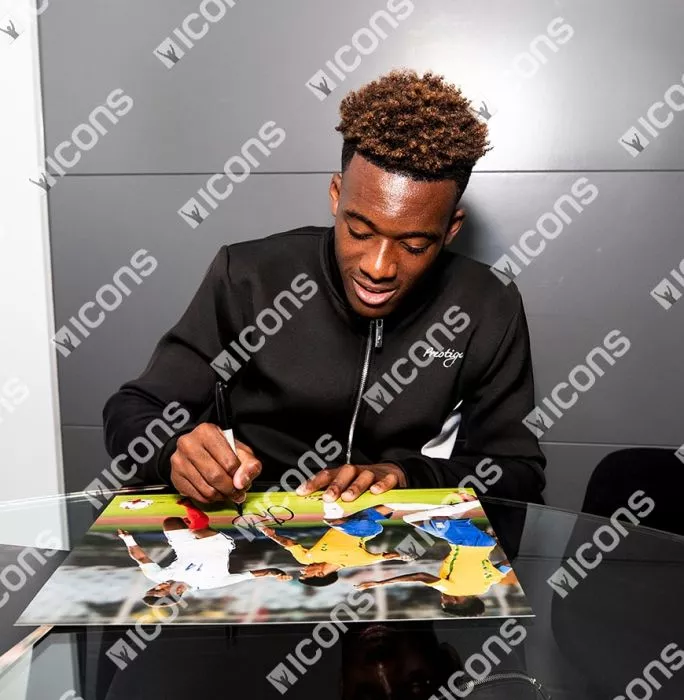 Callum Hudson-Odoi Signed England Photo: Three Lions' Next Big Thing