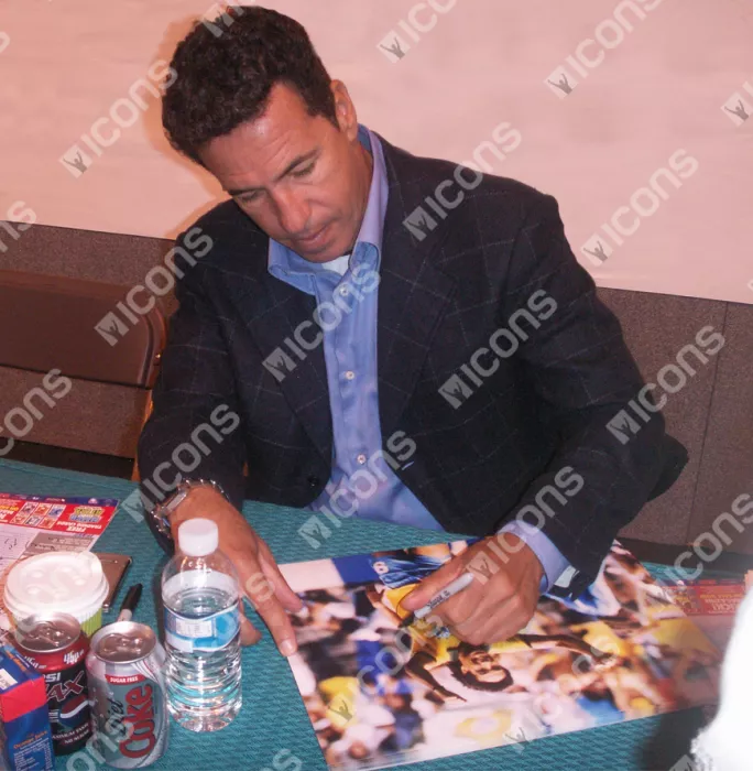 Careca Signed Brazil Photo In Black Wooden Frame: 1986 FIFA World Cup Goal Vs Northern Ireland