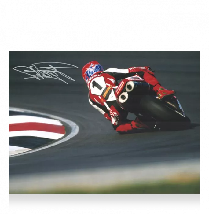 Carl Fogarty Signed Photo In Premium Photo Frame