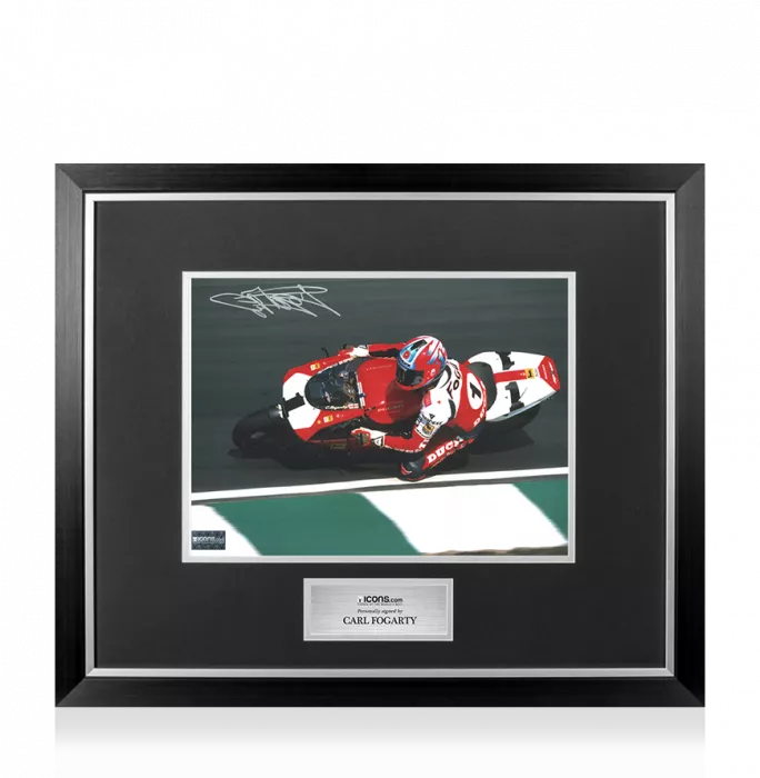 Carl Fogarty Signed Photo In Premium Photo Frame