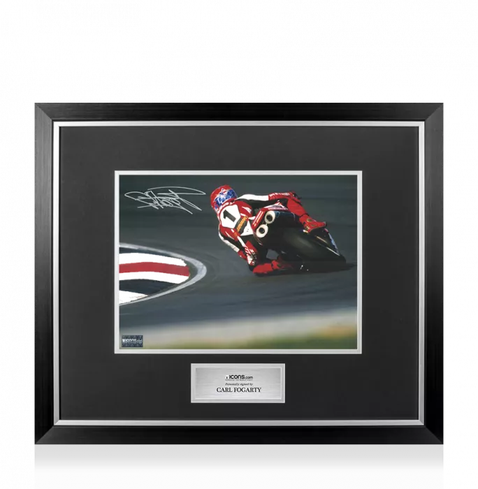 Carl Fogarty Signed Photo In Premium Photo Frame