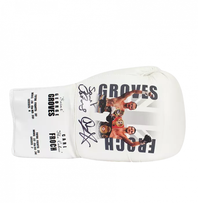 Carl Froch & George Groves Dual Signed Boxing Glove