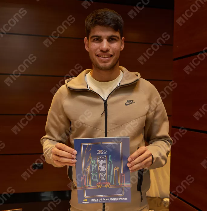 Carlos Alcaraz Signed 2022 US Open Championships Magazine