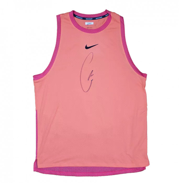 Carlos Alcaraz Signed Dri-Fit Slam Alcaraz NY Tank Top In Classic Frame