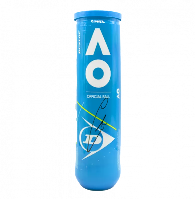 Carlos Alcaraz Signed Dunlop Australian Open Tennis Ball Tube