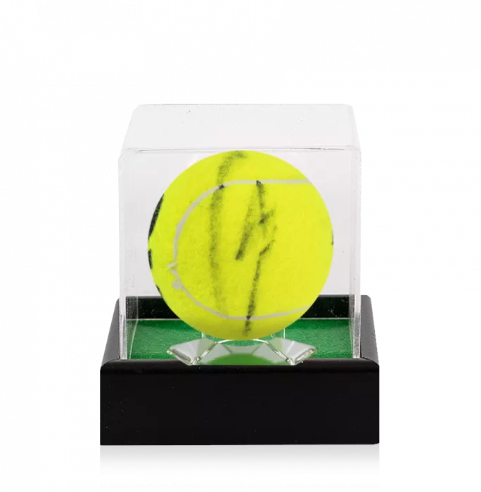 Carlos Alcaraz Signed Dunlop Australian Open Tennis Ball In Acrylic Case