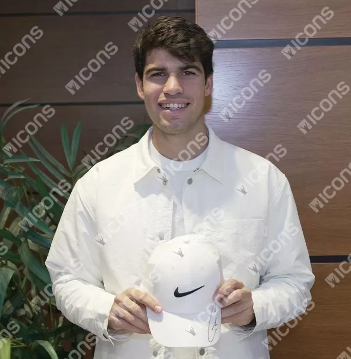 Carlos Alcaraz Signed Nike Dri-FIT Club Structured Swoosh Cap