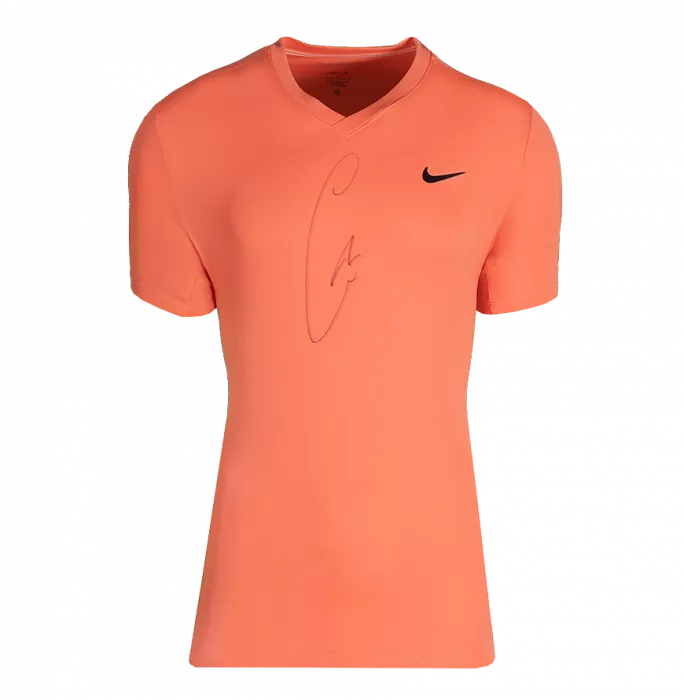 Carlos Alcaraz Signed Nike Dri-Fit Court Victory Tennis T-Shirt In Hero Frame: Option 1
