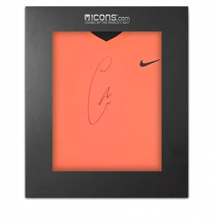 Carlos Alcaraz Signed Nike Dri-Fit Court Victory Tennis T-Shirt In Deluxe Packaging