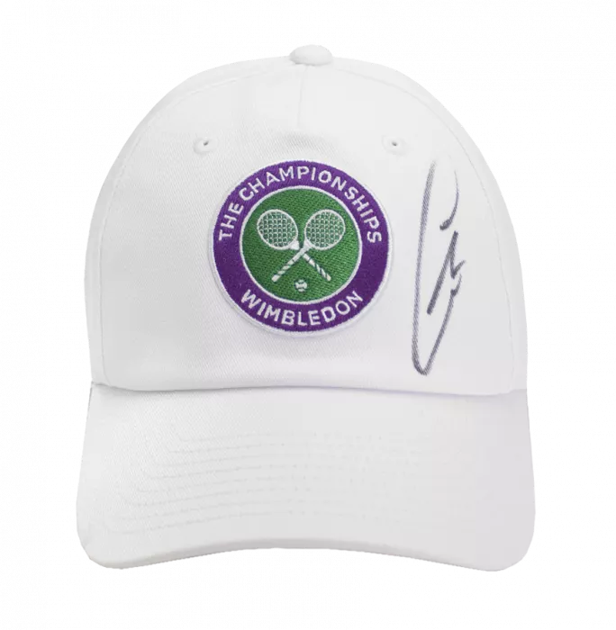 Carlos Alcaraz Signed White Wimbledon Tennis Cap