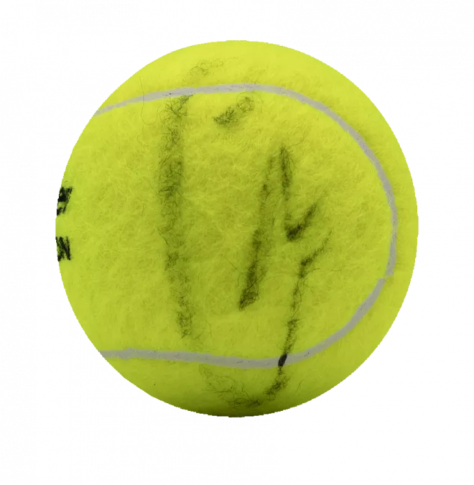 Carlos Alcaraz Signed Wimbledon 2024 Tennis Ball In Acrylic Case