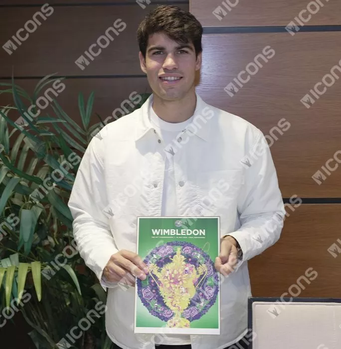 Carlos Alcaraz Signed Wimbledon Programme: Championships 2024 Final Day - Signed In Gold