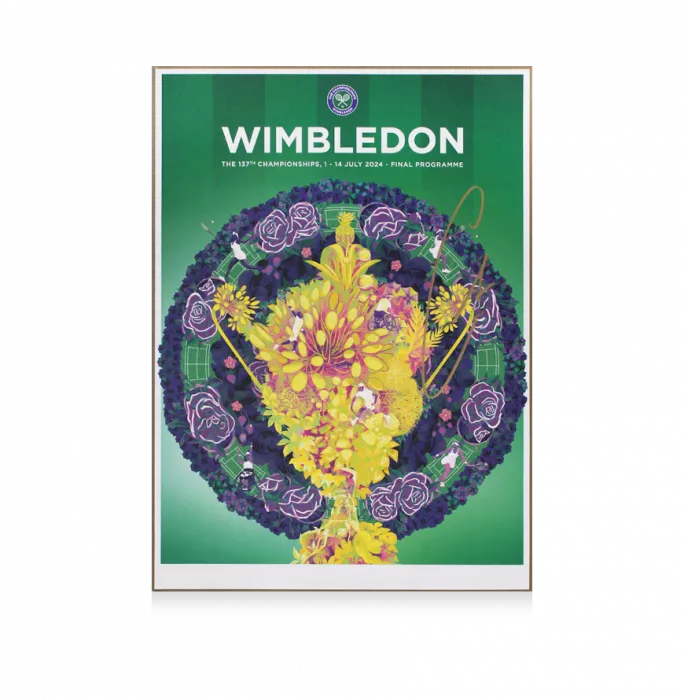 Carlos Alcaraz Signed Wimbledon Programme: Championships 2024 Final Day - Signed in Gold