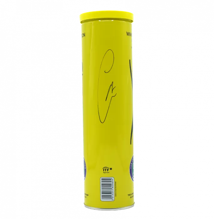 Carlos Alcaraz Signed Wimbledon Tennis Ball Tube