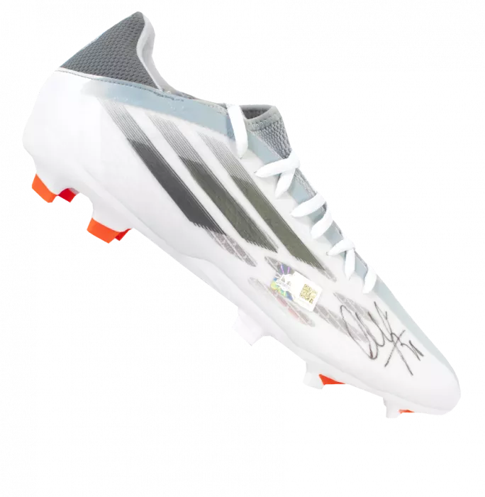 Cesar Azpilicueta Signed White Adidas Speedflow Boot