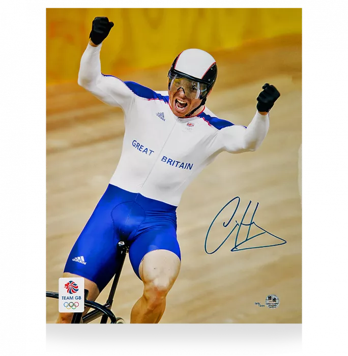 Chris Hoy Signed Limited Edition Team GB Photo: Olympic Legend