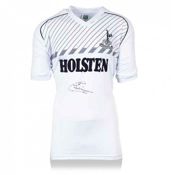 Chris Waddle Front Signed Tottenham Hotspur 1986 Home Shirt