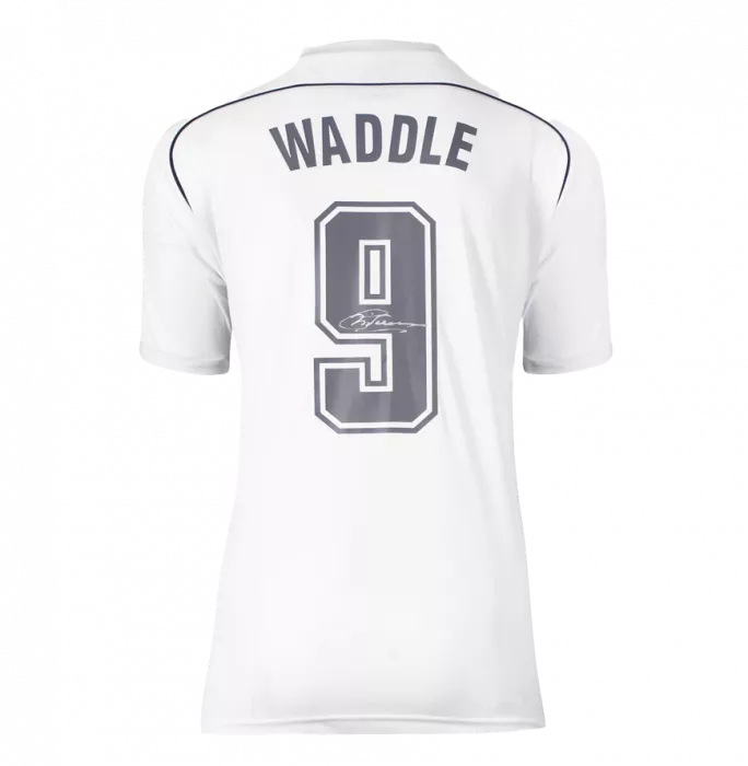 Chris Waddle Official Tottenham Hotspur Signed And Framed 1986 Home Shirt